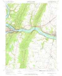 Harpers Ferry West Virginia Historical topographic map, 1:24000 scale, 7.5 X 7.5 Minute, Year 1969