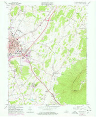 Harrisonburg Virginia Historical topographic map, 1:24000 scale, 7.5 X 7.5 Minute, Year 1964