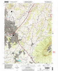 Harrisonburg Virginia Historical topographic map, 1:24000 scale, 7.5 X 7.5 Minute, Year 2002