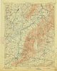 Harrisonburg Virginia Historical topographic map, 1:125000 scale, 30 X 30 Minute, Year 1892