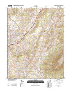 Harrisonburg Virginia Historical topographic map, 1:24000 scale, 7.5 X 7.5 Minute, Year 2013