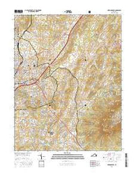 Harrisonburg Virginia Current topographic map, 1:24000 scale, 7.5 X 7.5 Minute, Year 2016