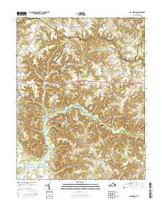 Haynesville Virginia Current topographic map, 1:24000 scale, 7.5 X 7.5 Minute, Year 2016