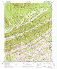 Hayters Gap Virginia Historical topographic map, 1:24000 scale, 7.5 X 7.5 Minute, Year 1938