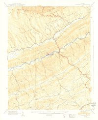 Hayters Gap Virginia Historical topographic map, 1:24000 scale, 7.5 X 7.5 Minute, Year 1939