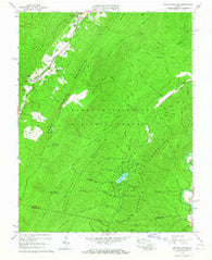 Healing Springs Virginia Historical topographic map, 1:24000 scale, 7.5 X 7.5 Minute, Year 1966