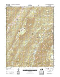 Healing Springs Virginia Historical topographic map, 1:24000 scale, 7.5 X 7.5 Minute, Year 2013