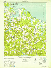 Heathsville Virginia Historical topographic map, 1:24000 scale, 7.5 X 7.5 Minute, Year 1953