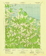 Heathsville Virginia Historical topographic map, 1:31680 scale, 7.5 X 7.5 Minute, Year 1944