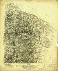 Heathsville Virginia Historical topographic map, 1:48000 scale, 15 X 15 Minute, Year 1917