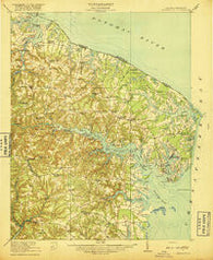 Heathsville Virginia Historical topographic map, 1:62500 scale, 15 X 15 Minute, Year 1917