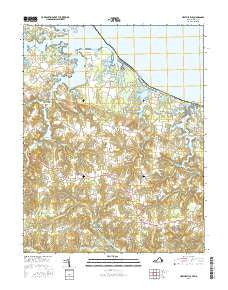 Heathsville Virginia Current topographic map, 1:24000 scale, 7.5 X 7.5 Minute, Year 2016