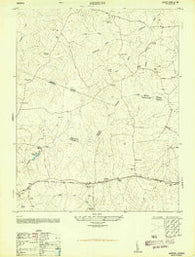 Hebron Virginia Historical topographic map, 1:24000 scale, 7.5 X 7.5 Minute, Year 1950