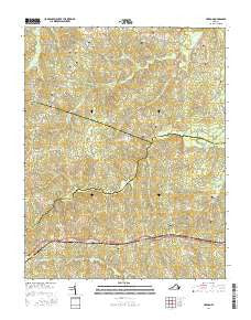 Hebron Virginia Current topographic map, 1:24000 scale, 7.5 X 7.5 Minute, Year 2016