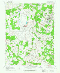 Herndon Virginia Historical topographic map, 1:24000 scale, 7.5 X 7.5 Minute, Year 1966