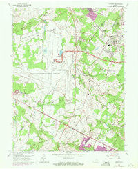 Herndon Virginia Historical topographic map, 1:24000 scale, 7.5 X 7.5 Minute, Year 1966
