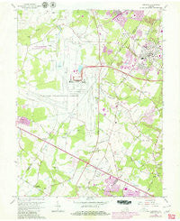 Herndon Virginia Historical topographic map, 1:24000 scale, 7.5 X 7.5 Minute, Year 1966