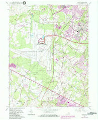 Herndon Virginia Historical topographic map, 1:24000 scale, 7.5 X 7.5 Minute, Year 1966