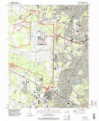 Herndon Virginia Historical topographic map, 1:24000 scale, 7.5 X 7.5 Minute, Year 1994