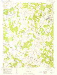 Herndon Virginia Historical topographic map, 1:24000 scale, 7.5 X 7.5 Minute, Year 1956
