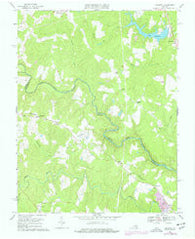Hewlett Virginia Historical topographic map, 1:24000 scale, 7.5 X 7.5 Minute, Year 1969