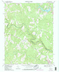 Hewlett Virginia Historical topographic map, 1:24000 scale, 7.5 X 7.5 Minute, Year 1969