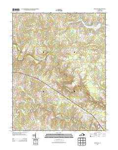Hewlett Virginia Historical topographic map, 1:24000 scale, 7.5 X 7.5 Minute, Year 2013