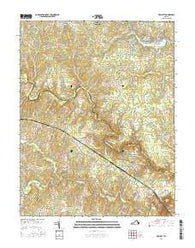 Hewlett Virginia Current topographic map, 1:24000 scale, 7.5 X 7.5 Minute, Year 2016