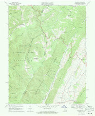 Hightown Virginia Historical topographic map, 1:24000 scale, 7.5 X 7.5 Minute, Year 1969