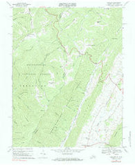 Hightown Virginia Historical topographic map, 1:24000 scale, 7.5 X 7.5 Minute, Year 1969