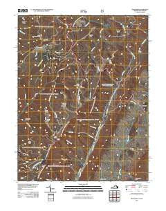 Hightown Virginia Historical topographic map, 1:24000 scale, 7.5 X 7.5 Minute, Year 2011