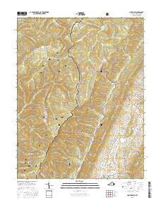 Hightown Virginia Current topographic map, 1:24000 scale, 7.5 X 7.5 Minute, Year 2016
