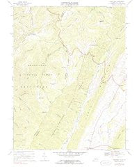 Hightown Virginia Historical topographic map, 1:24000 scale, 7.5 X 7.5 Minute, Year 1969