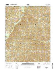 Hillcrest Virginia Current topographic map, 1:24000 scale, 7.5 X 7.5 Minute, Year 2016