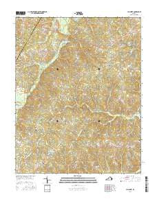 Hillcrest Virginia Current topographic map, 1:24000 scale, 7.5 X 7.5 Minute, Year 2016