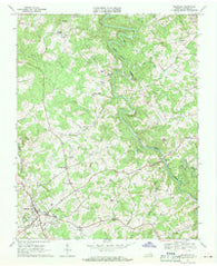 Hillsville Virginia Historical topographic map, 1:24000 scale, 7.5 X 7.5 Minute, Year 1968