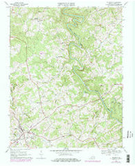 Hillsville Virginia Historical topographic map, 1:24000 scale, 7.5 X 7.5 Minute, Year 1968