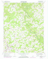 Hillsville Virginia Historical topographic map, 1:24000 scale, 7.5 X 7.5 Minute, Year 1968