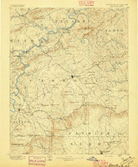 Hillsville Virginia Historical topographic map, 1:125000 scale, 30 X 30 Minute, Year 1896