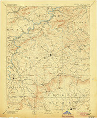 Hillsville Virginia Historical topographic map, 1:125000 scale, 30 X 30 Minute, Year 1896