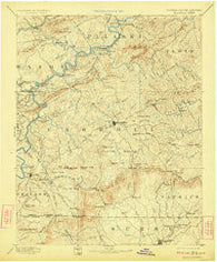 Hillsville Virginia Historical topographic map, 1:125000 scale, 30 X 30 Minute, Year 1896