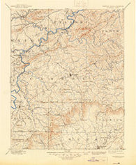 Hillsville Virginia Historical topographic map, 1:125000 scale, 30 X 30 Minute, Year 1896