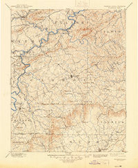 Hillsville Virginia Historical topographic map, 1:125000 scale, 30 X 30 Minute, Year 1896