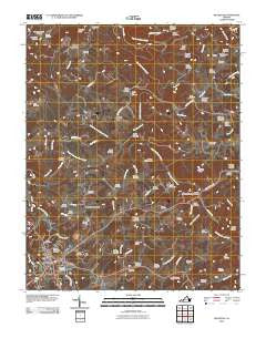 Hillsville Virginia Historical topographic map, 1:24000 scale, 7.5 X 7.5 Minute, Year 2010