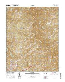 Hillsville Virginia Current topographic map, 1:24000 scale, 7.5 X 7.5 Minute, Year 2016