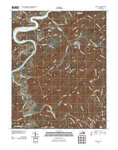 Hiwassee Virginia Historical topographic map, 1:24000 scale, 7.5 X 7.5 Minute, Year 2010