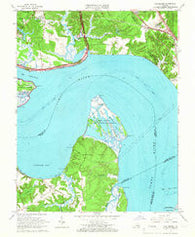 Hog Island Virginia Historical topographic map, 1:24000 scale, 7.5 X 7.5 Minute, Year 1965