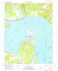 Hog Island Virginia Historical topographic map, 1:24000 scale, 7.5 X 7.5 Minute, Year 1965
