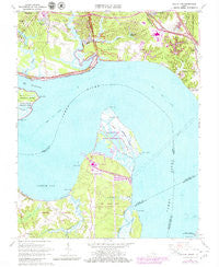 Hog Island Virginia Historical topographic map, 1:24000 scale, 7.5 X 7.5 Minute, Year 1965