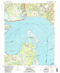Hog Island Virginia Historical topographic map, 1:24000 scale, 7.5 X 7.5 Minute, Year 1984